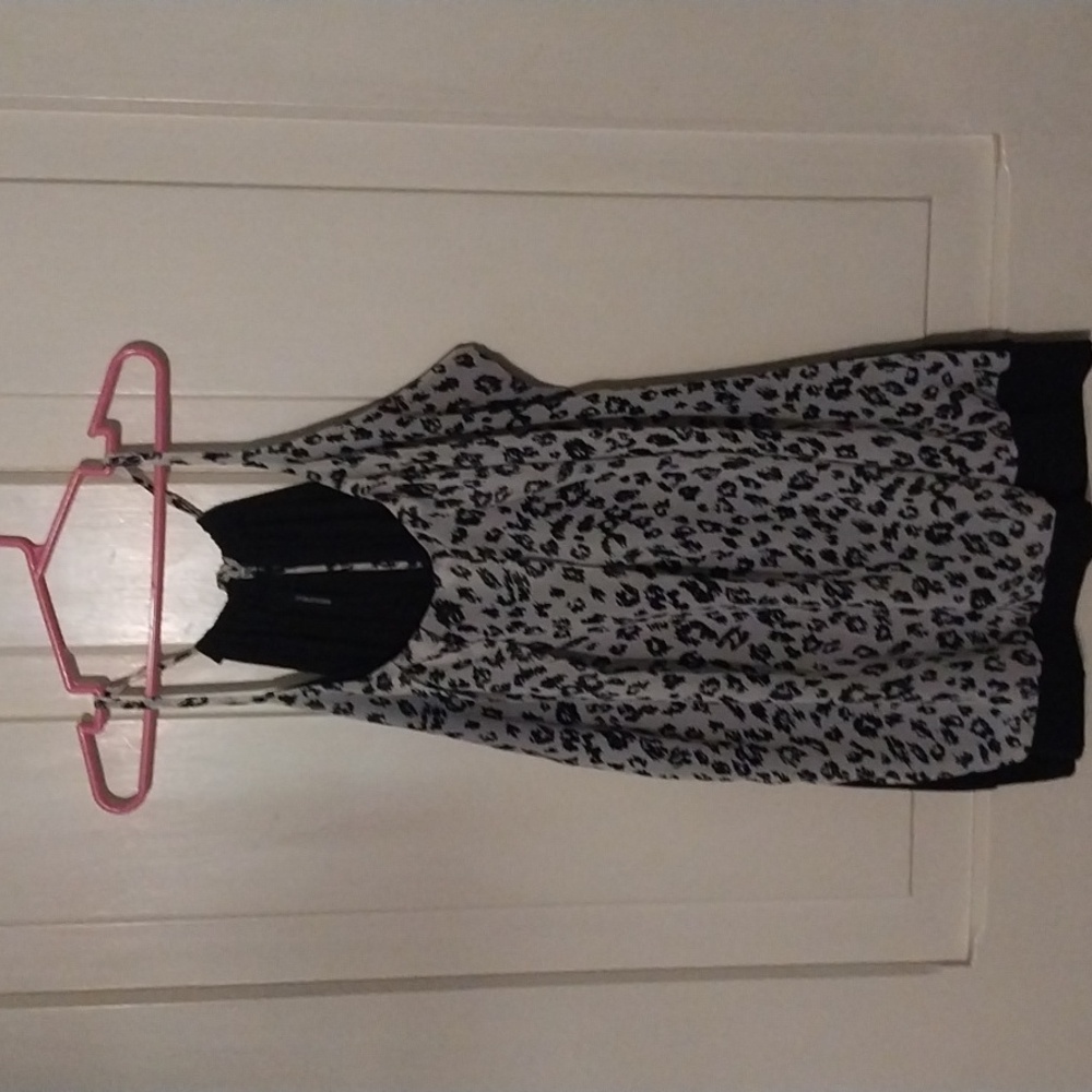Leopard Spaghetti Strap Dress Top